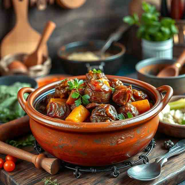 Best Way to Cook Oxtail - Tender Botswana Mogatla Stew
